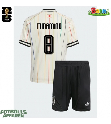 Japan Takumi Minamino #8 Bortaställ Barn VM 2026 Kortärmad (+ Korta byxor)